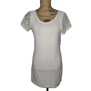 NWT Forever 21 Crochet Boho Mini Dress Large